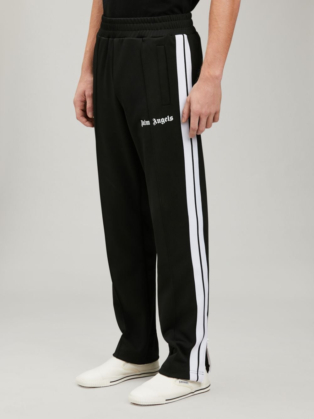 BLACK TRACK PANTS in black - Palm Angels® Official