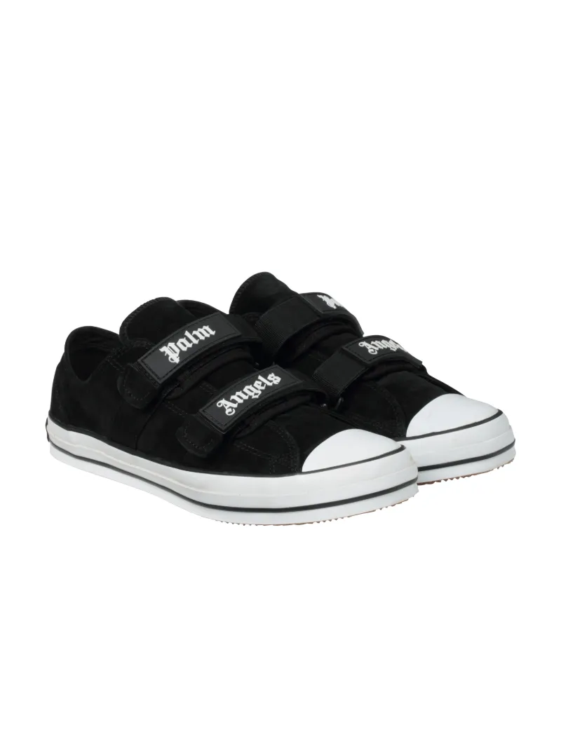 black striped vulcanized sneakers