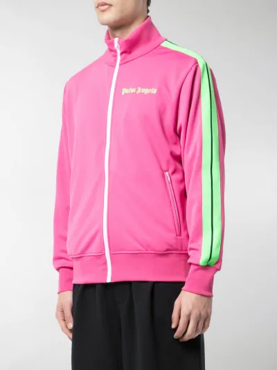 Palm Angels Bomber con righe a contrasto rosa | MODES
