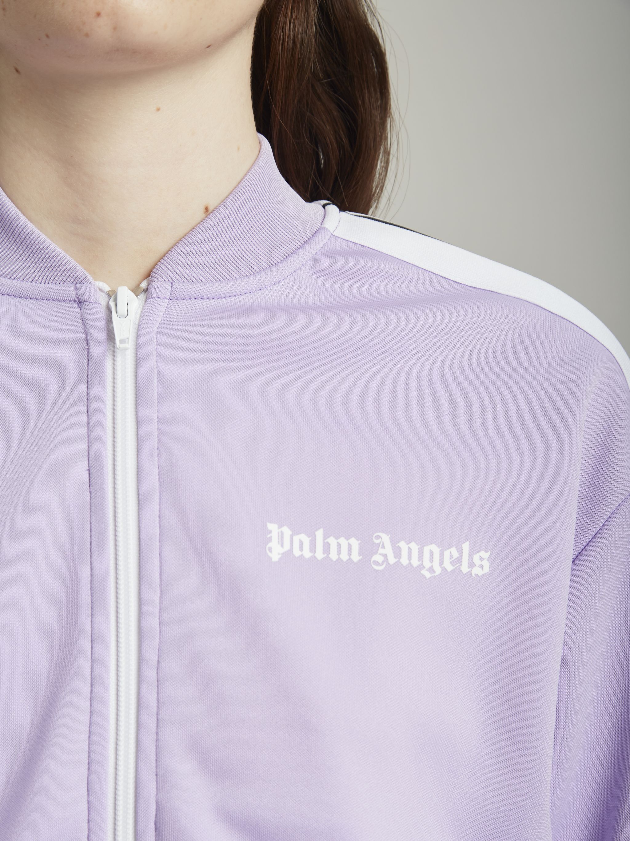 BOMBER TRACK JACKET in purple - Palm Angels® Official