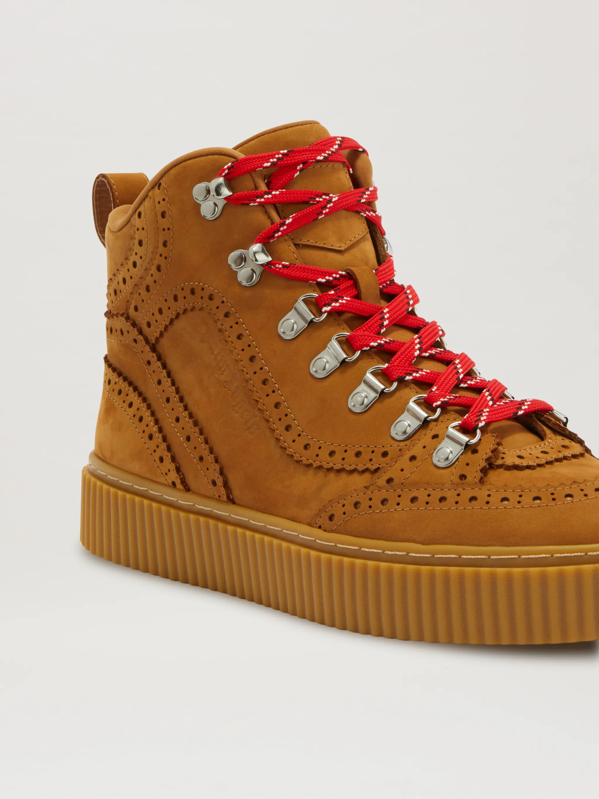 Brogue Hiking Boot in brown Palm Angels® Official