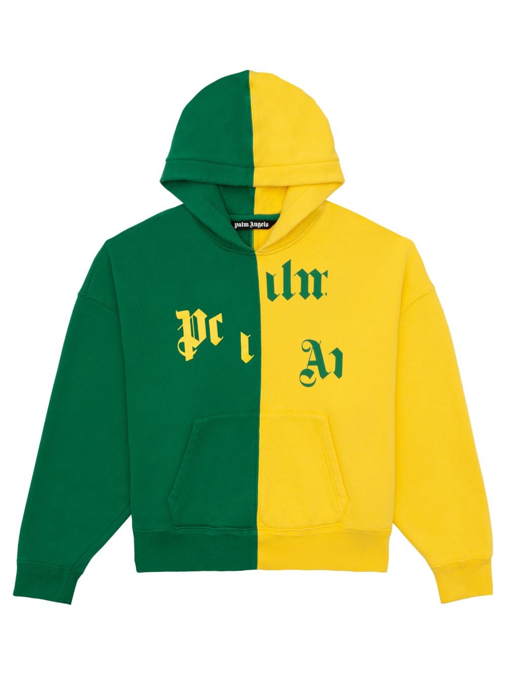 BROKEN LOGO HOODIE in yellow - Palm Angels® Official