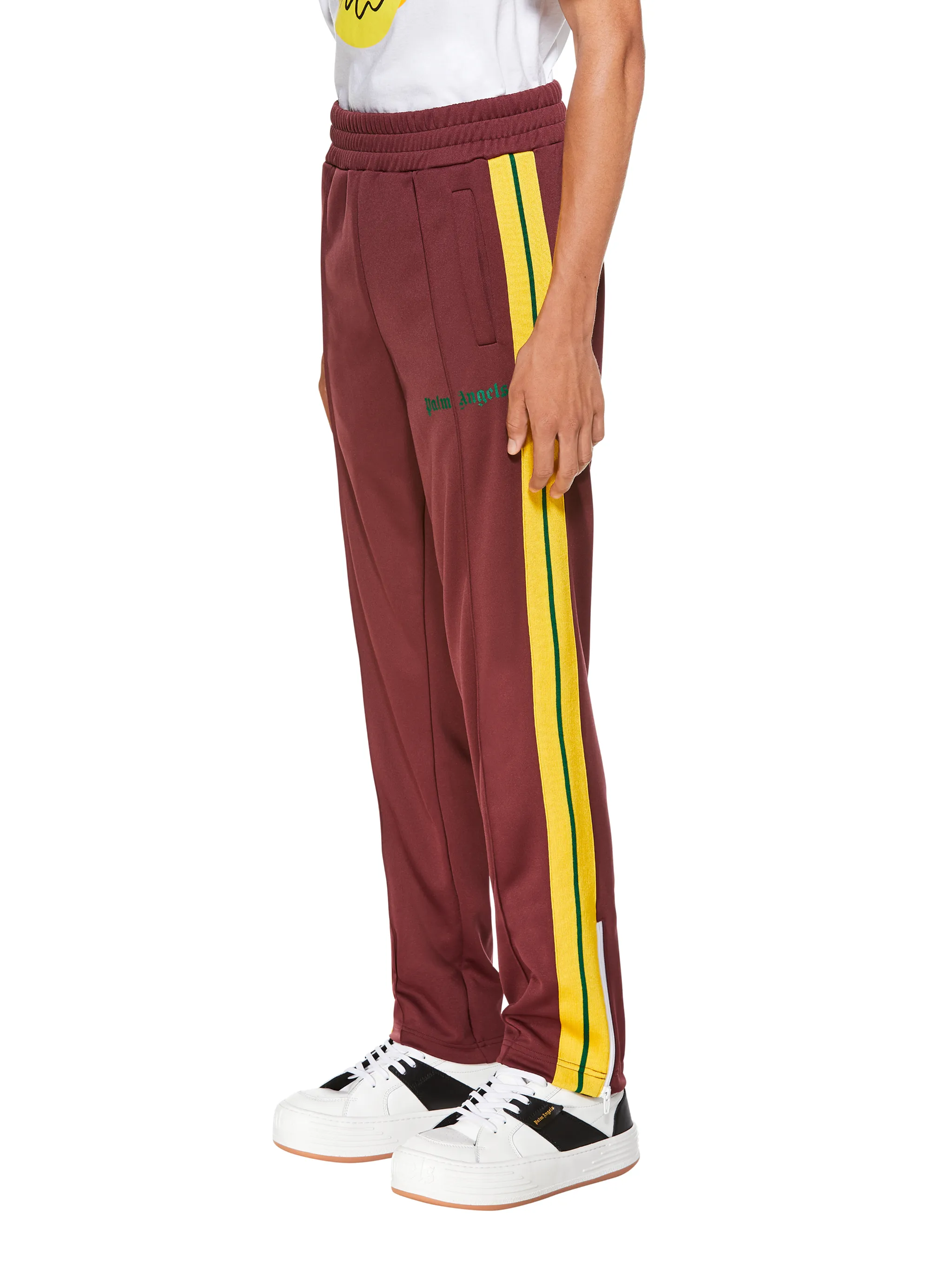 BURGUNDY TRACK PANTS in red Palm Angels Official