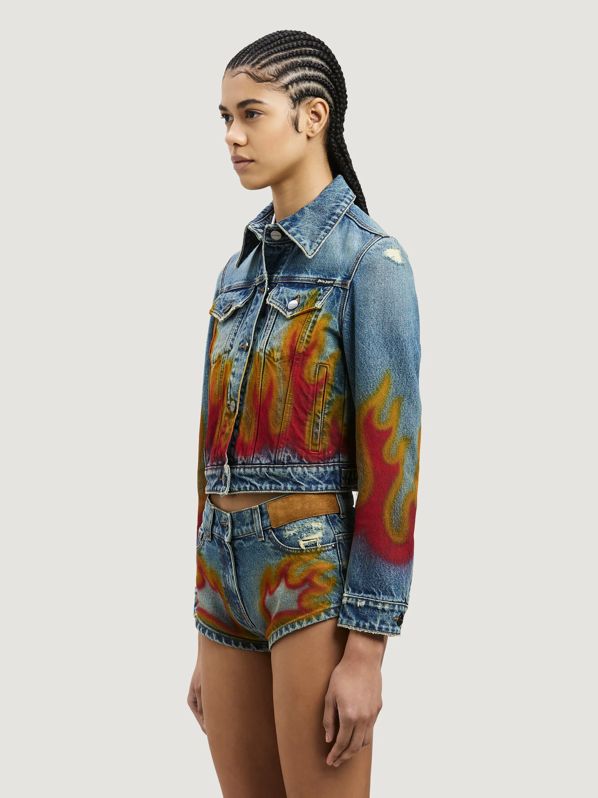 Palm angels best sale burning track jacket