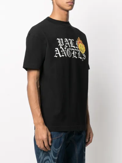 burning head logo print T-shirt | Palm 