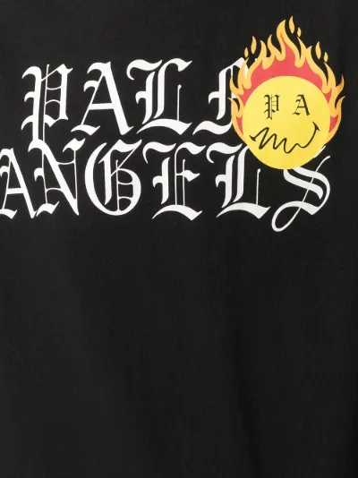 Palm Angels burning head logo print T 