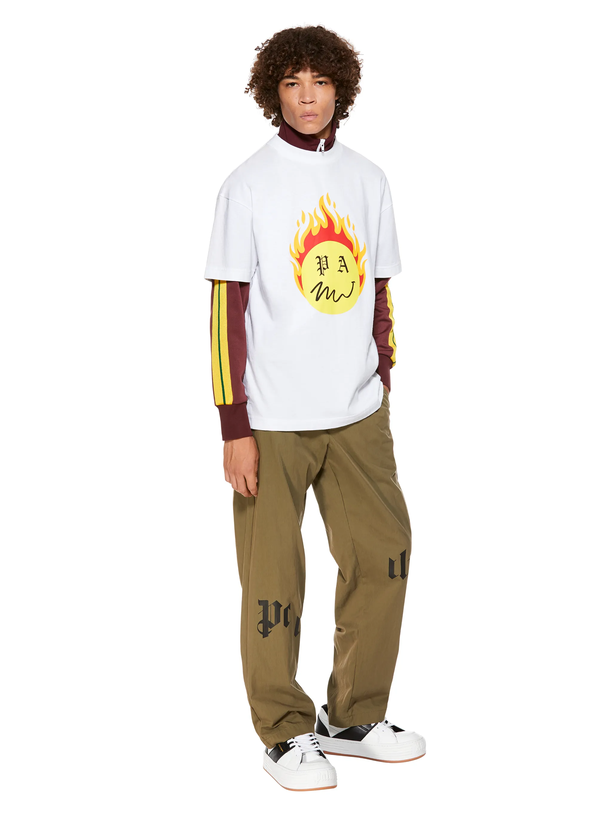 BURNING HEAD S/S T-SHIRT - Palm Angels 