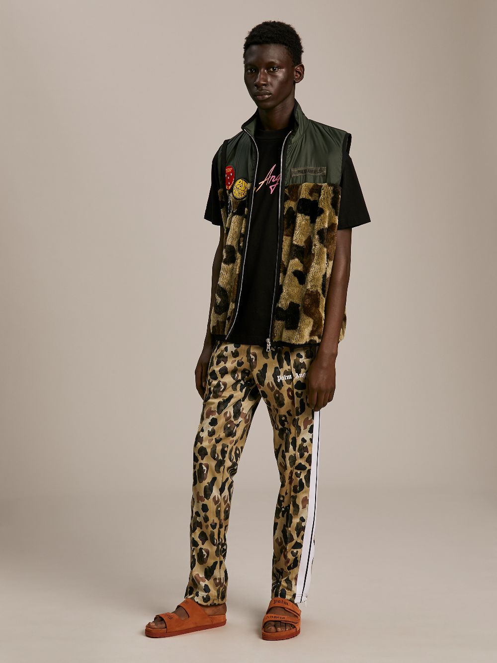 palm angels camo track pants