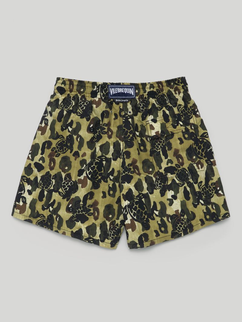 CAMOUFLAGE SWIMSHORTS in green - Palm Angels® Official