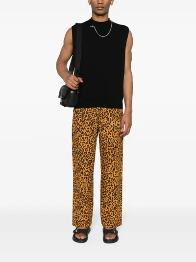 Animal print 2024 track pants