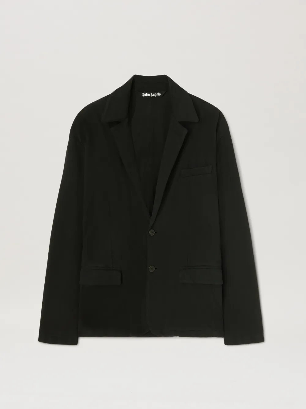 Black Logo Denim Jacket in black - Palm Angels® Official
