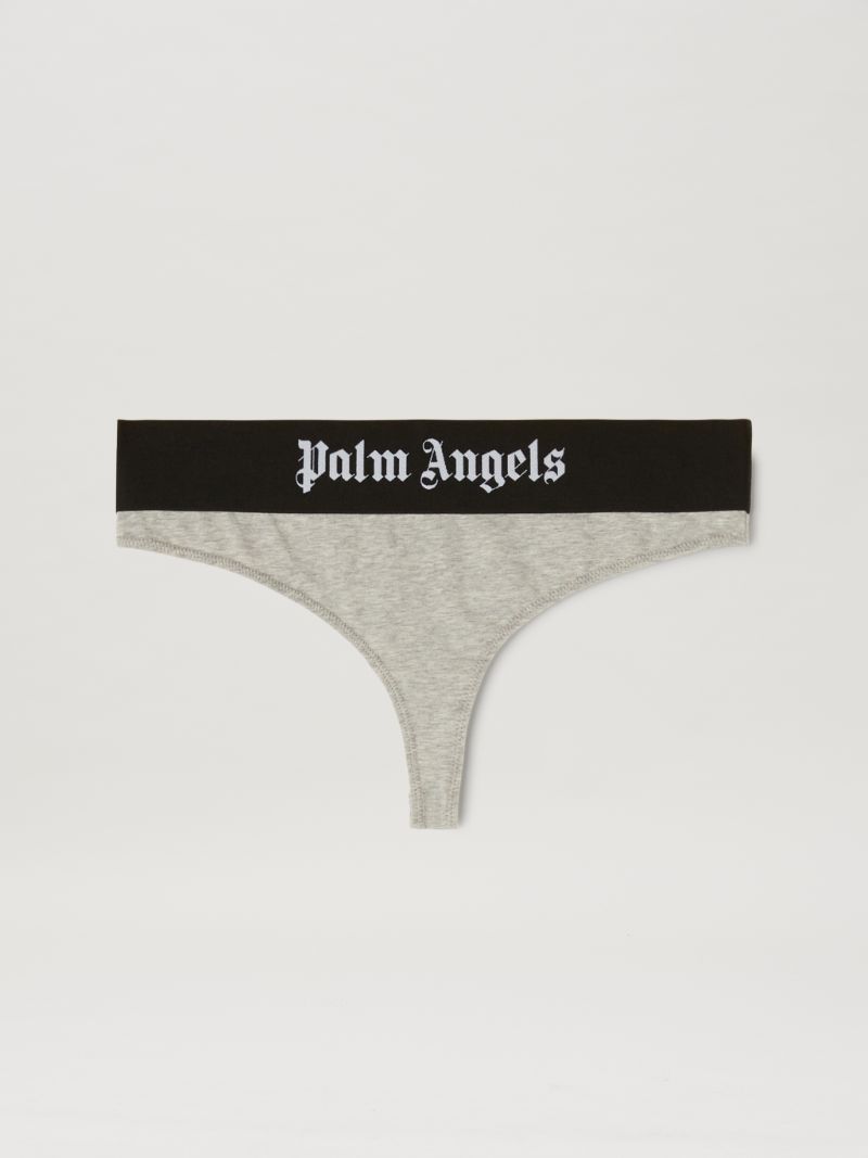 CLASSIC LOGO BRAZILIAN PANTIES in grey - Palm Angels® Official