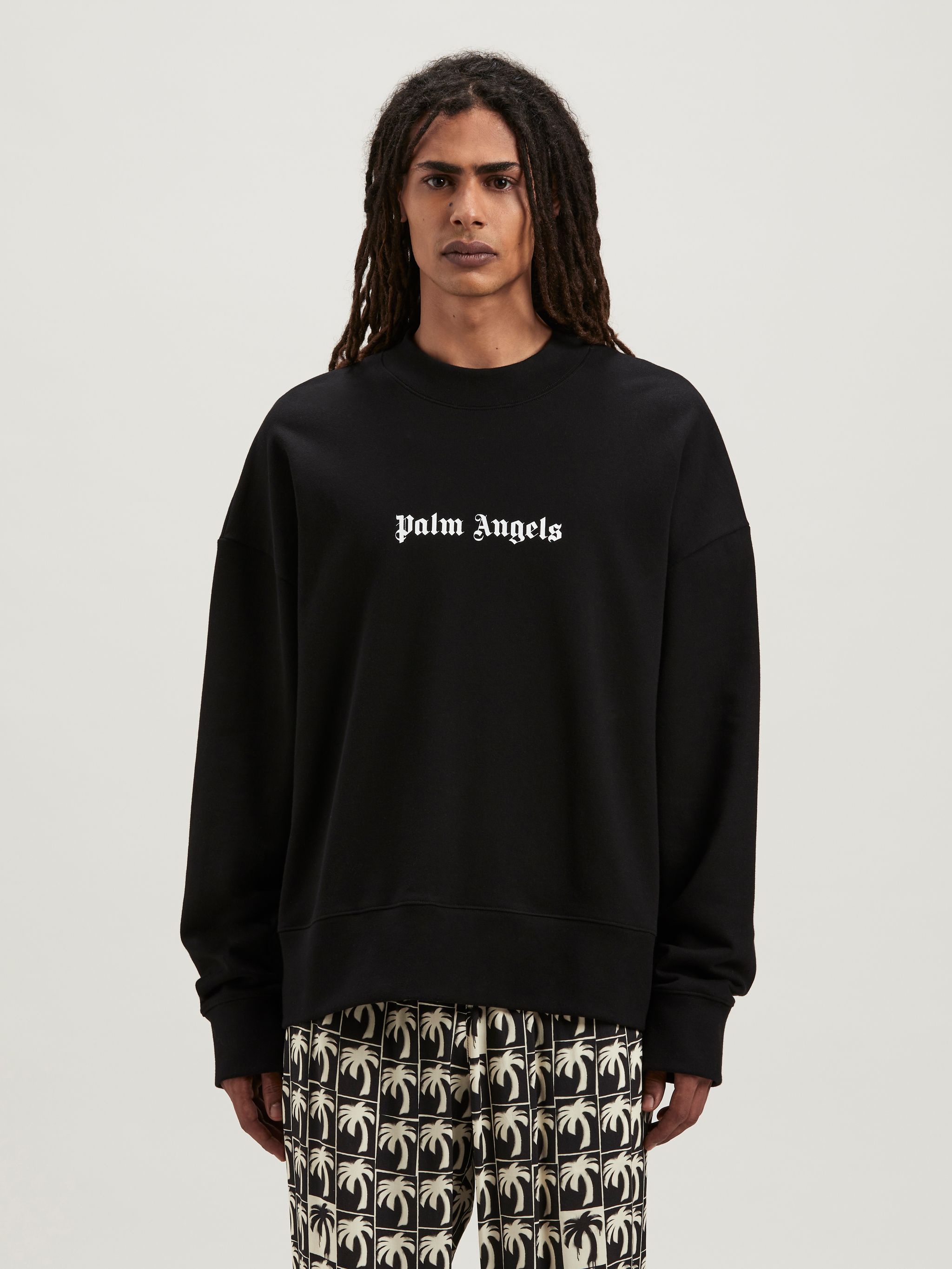 Palm angels logo outlet crewneck