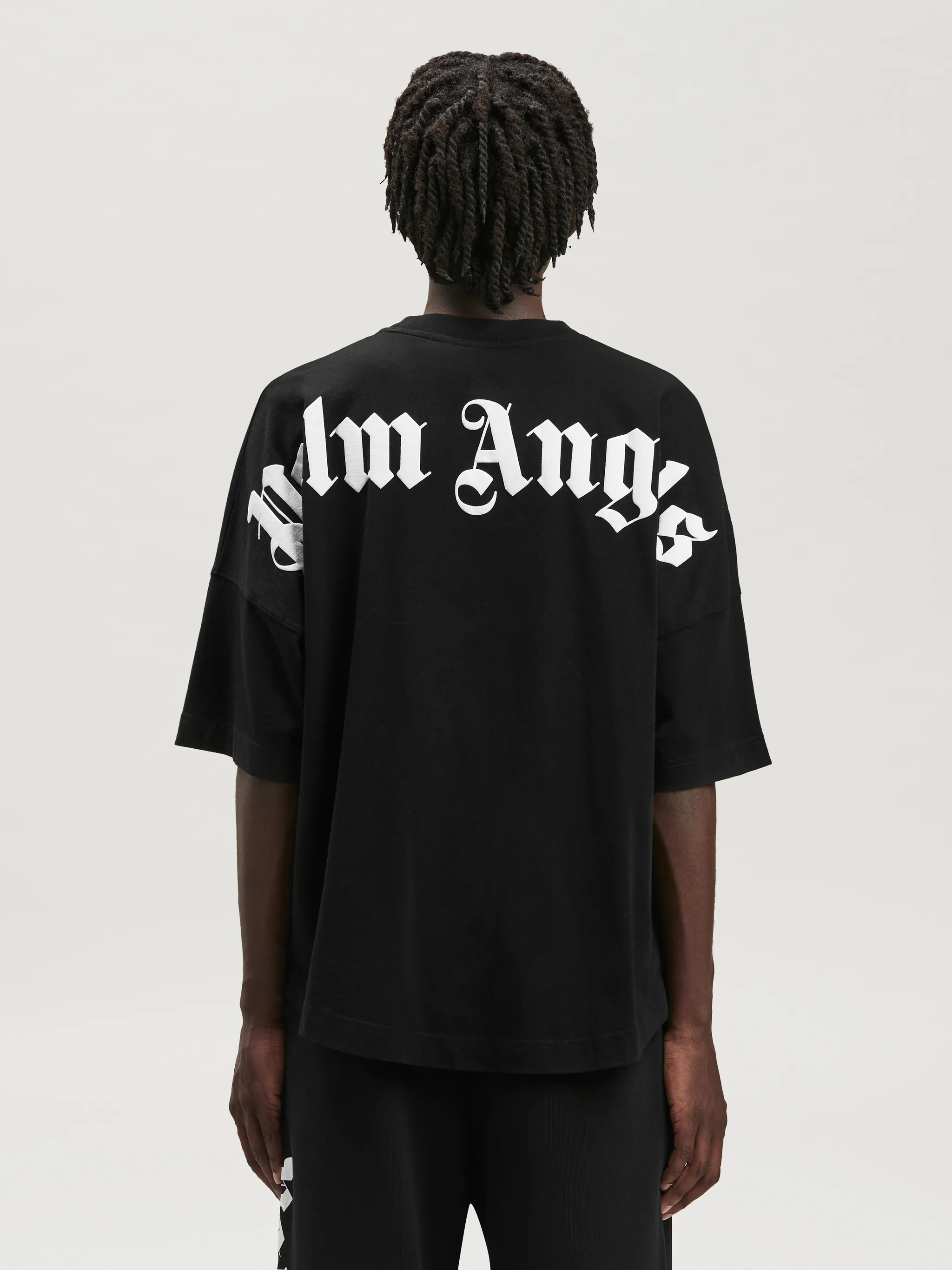 CLASSIC LOGO OVER T-SHIRT in black - Palm Angels® Official