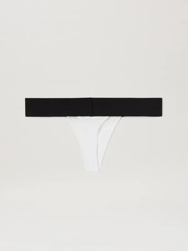 Classic logo Thong in white - Palm Angels® Official