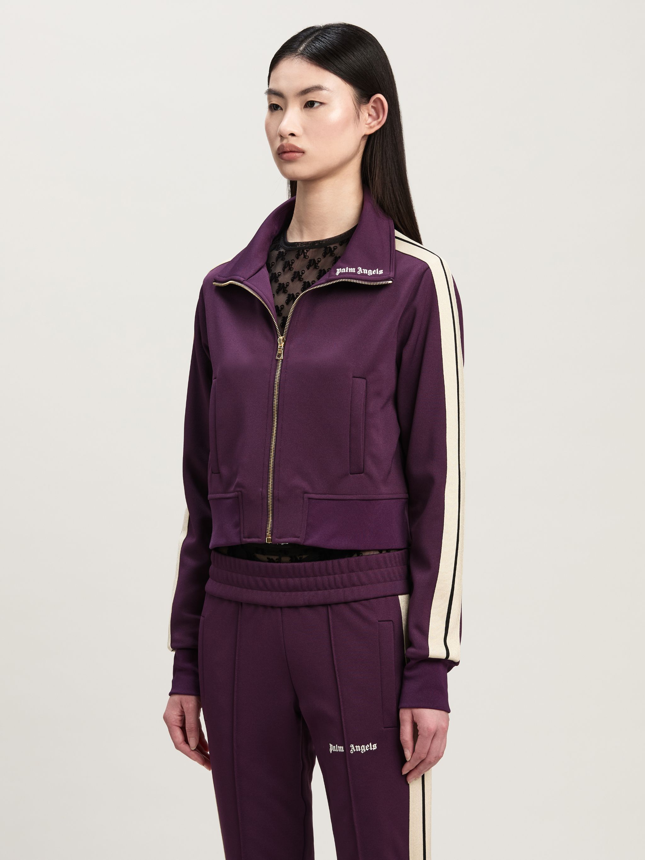 Classic Logo Track Jacket in purple Palm Angels Official