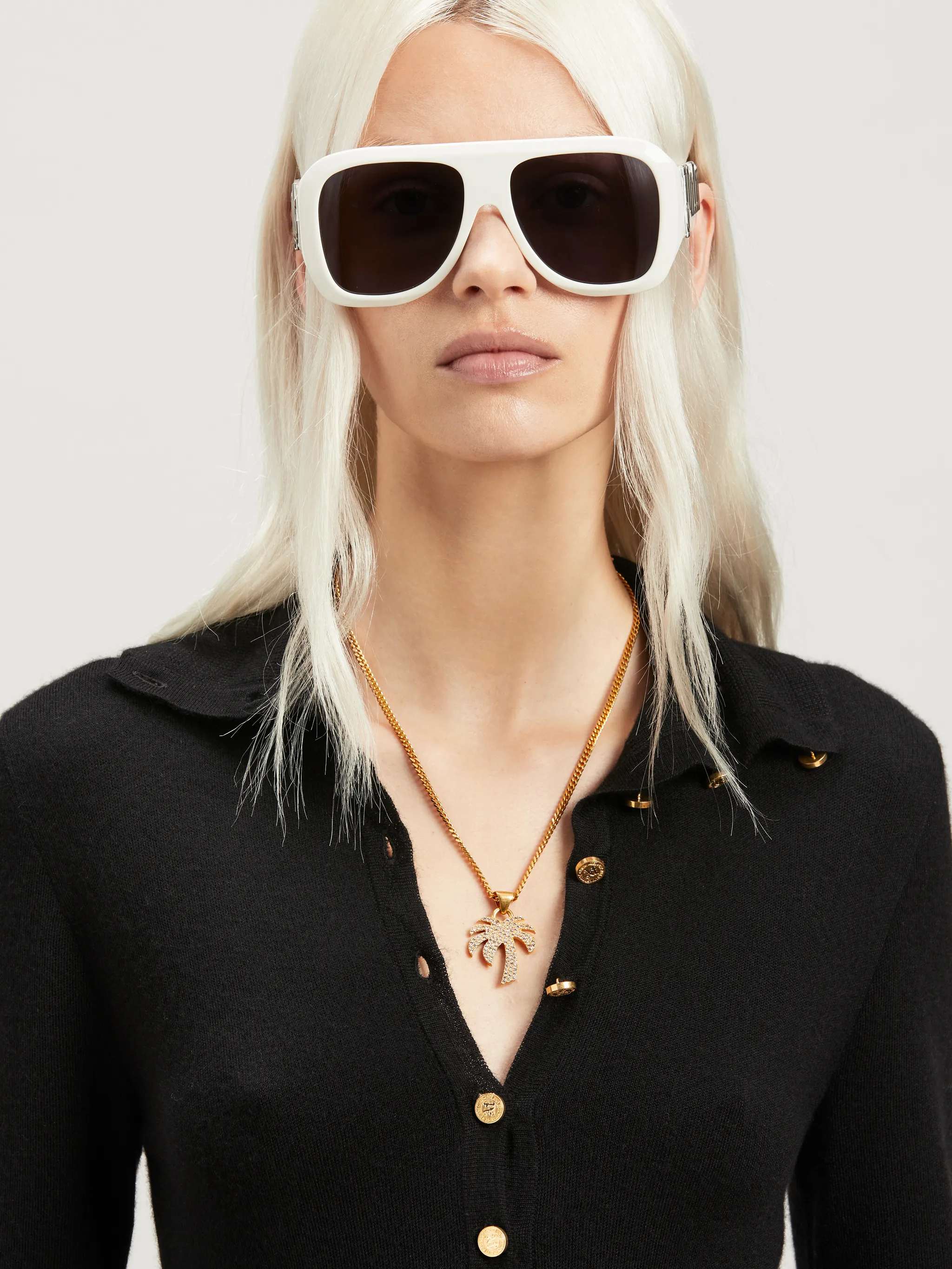 Collana Palma Con Strass