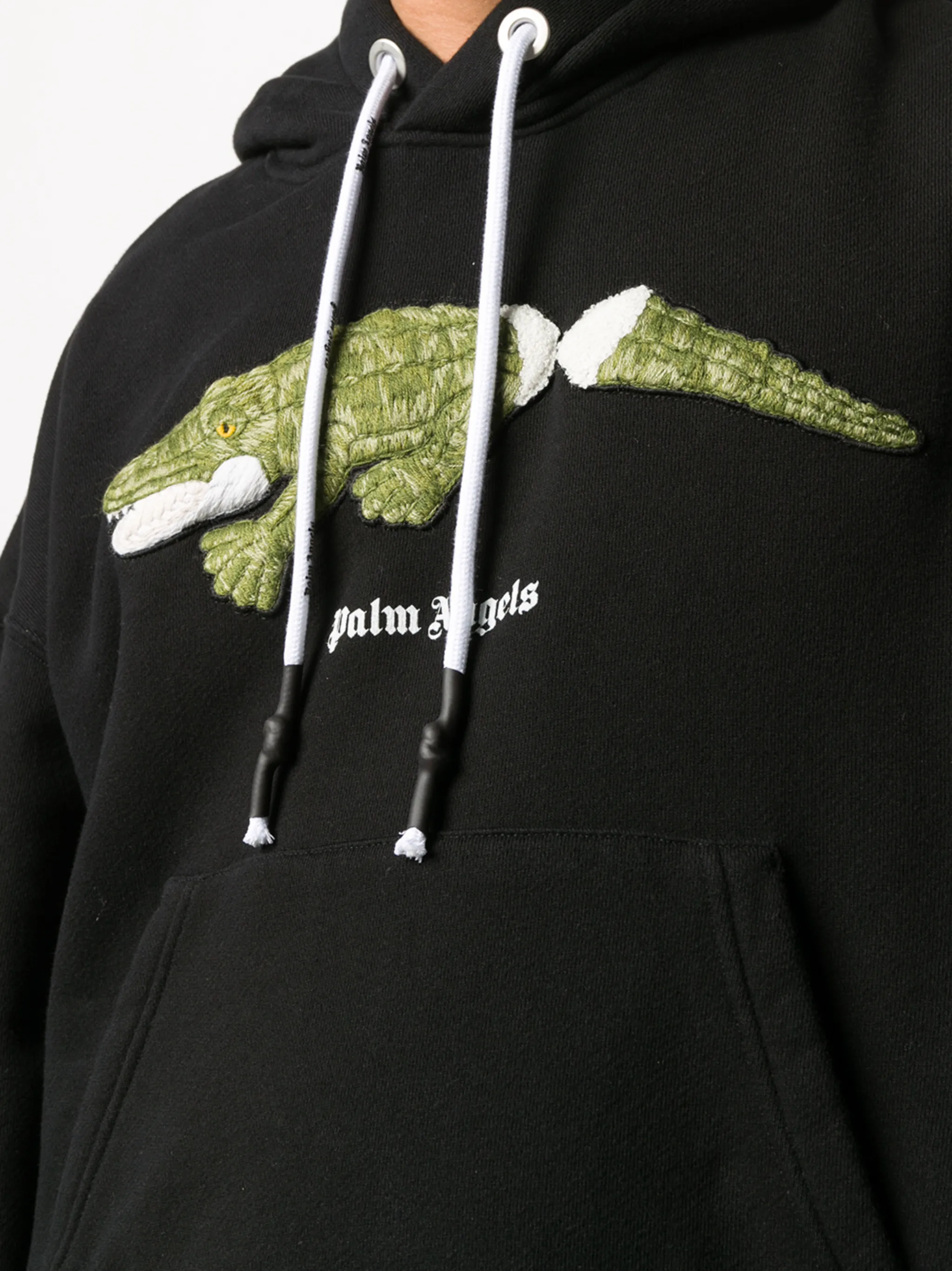 Palm Angels crocodile-print hoodie | Eraldo.com AE