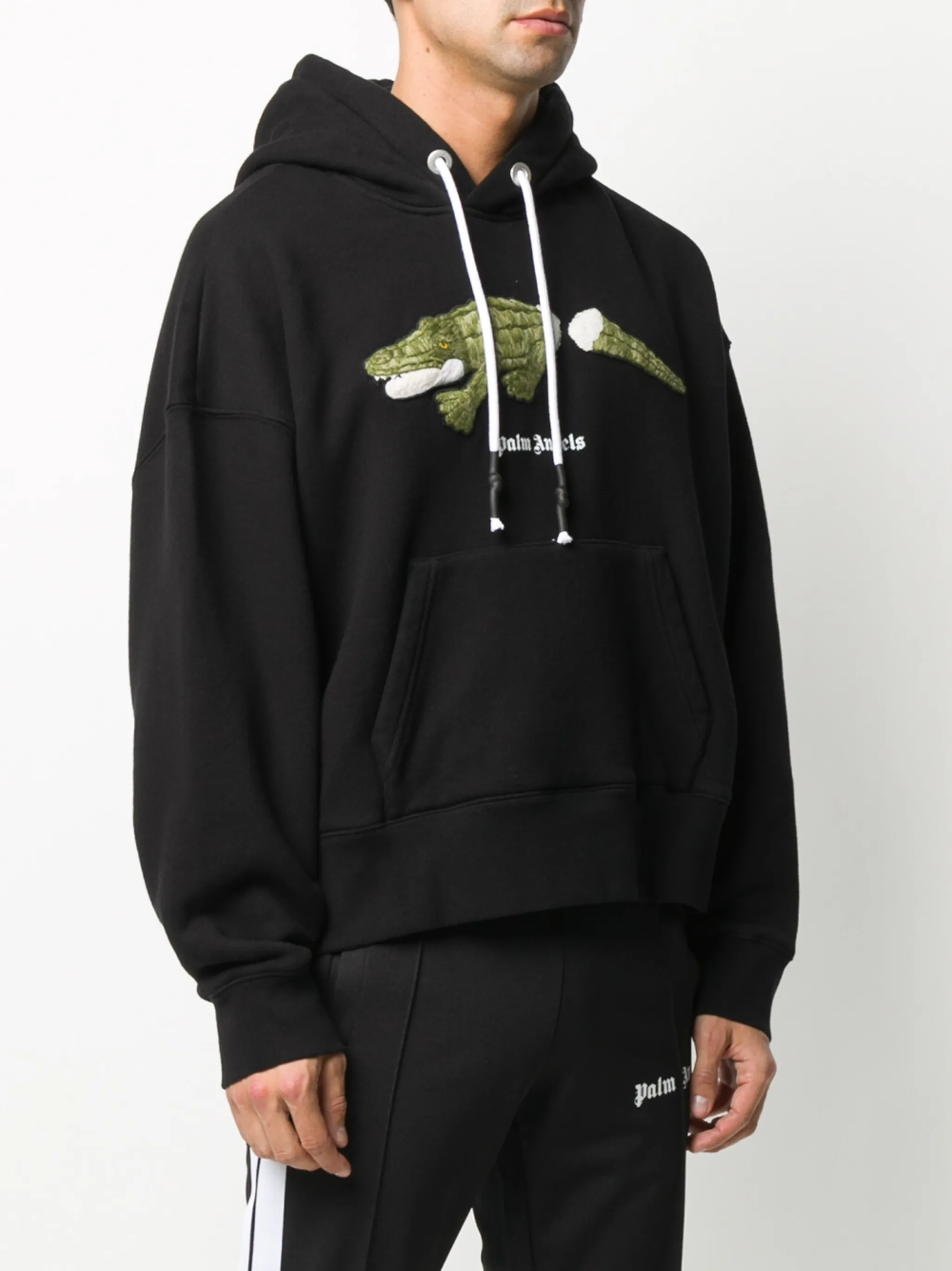 Palm Angels crocodile-print hoodie | Eraldo.com AE
