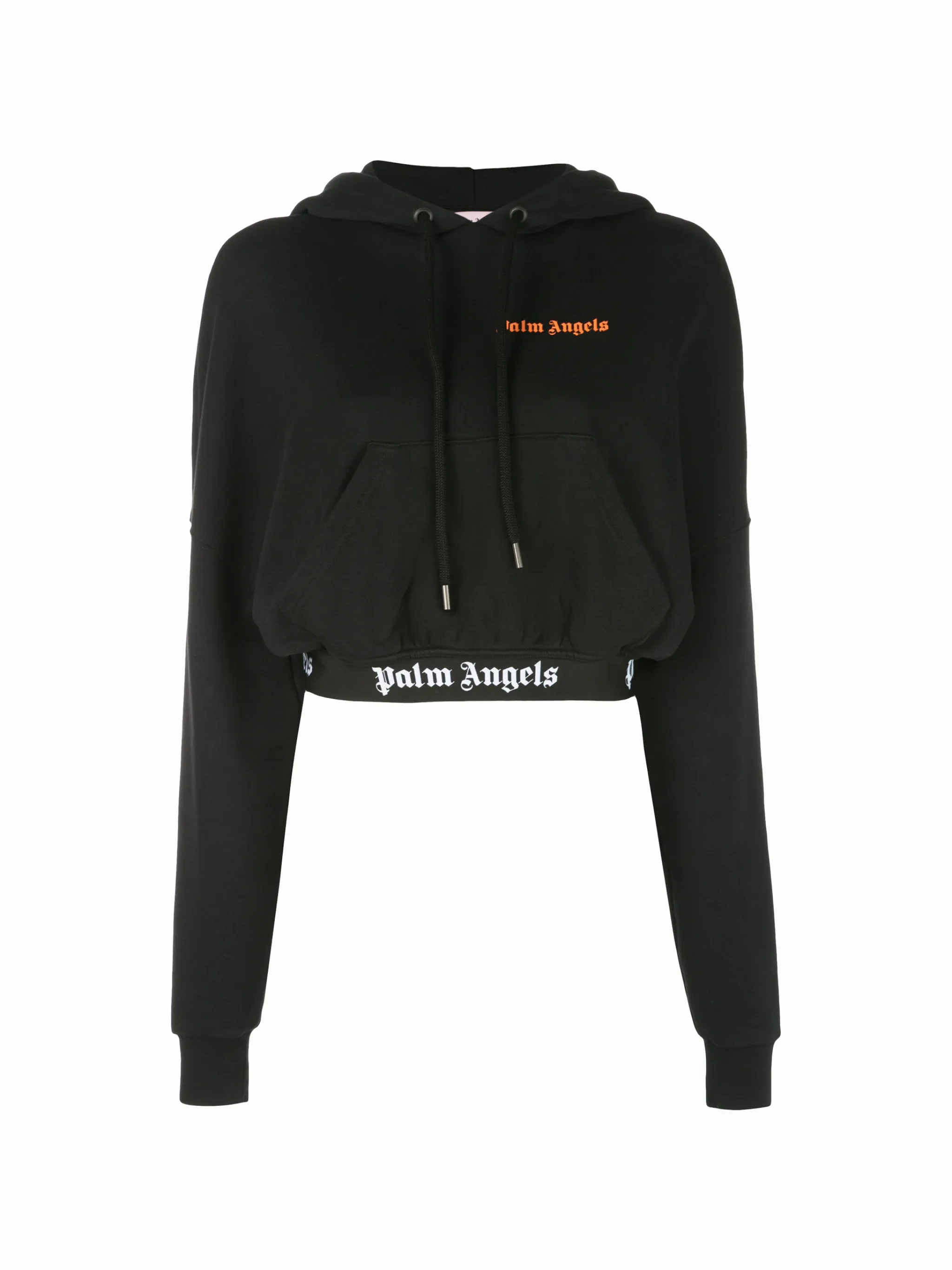 Palm Angels cropped logo print hoodie Eraldo DE