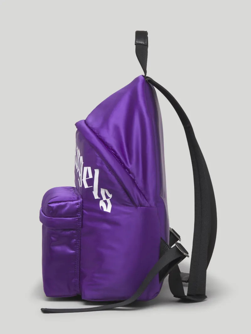 CURVED LOGO BACKPACK in purple Palm Angels® Official