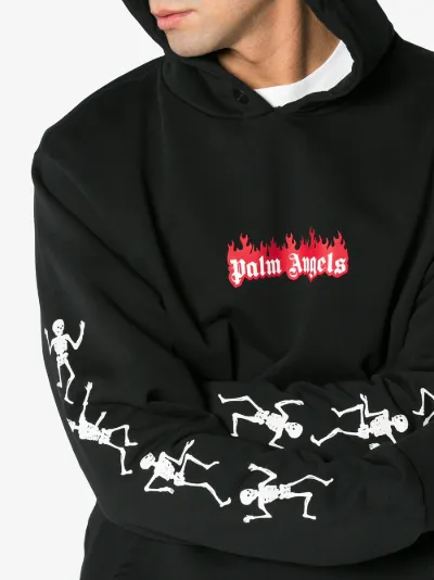 palm angels skeleton hoodie