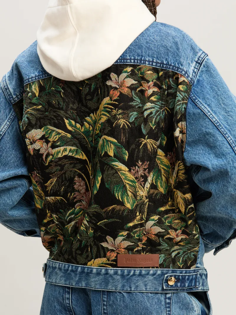 Denim Jacket Jungle Insert on Sale - Palm Angels® Official