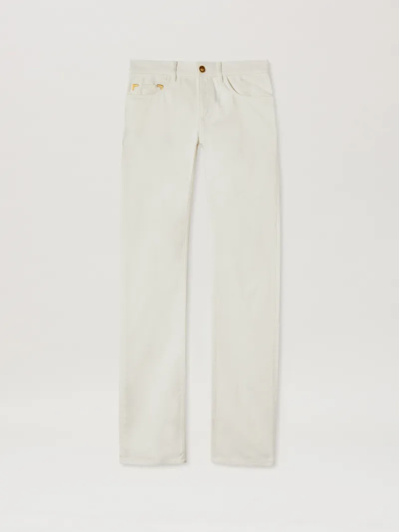 Denim Straight Leg in white - Palm Angels® Official