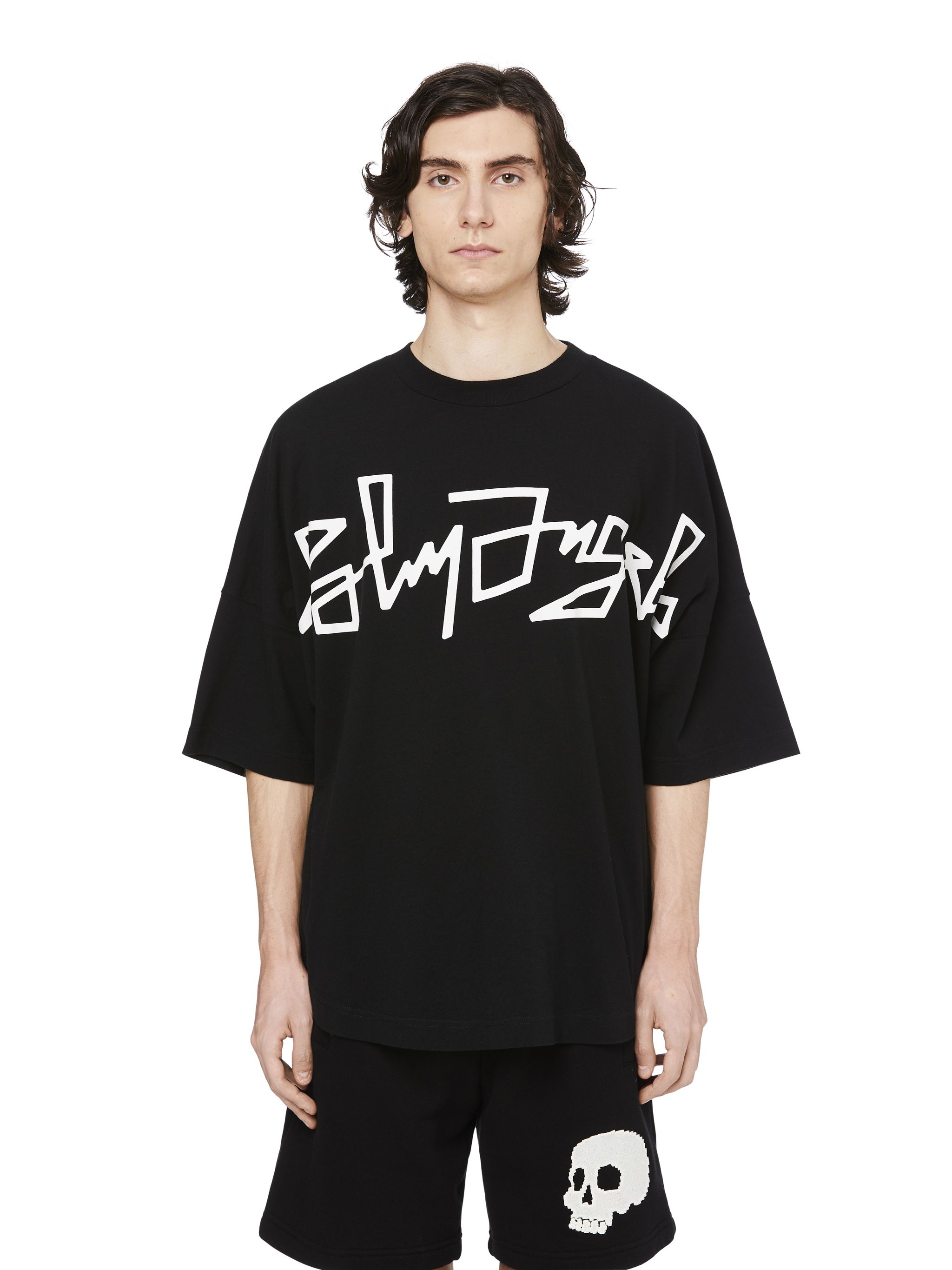 DESERT LOGO S/S T-SHIRT in black - Palm Angels® Official