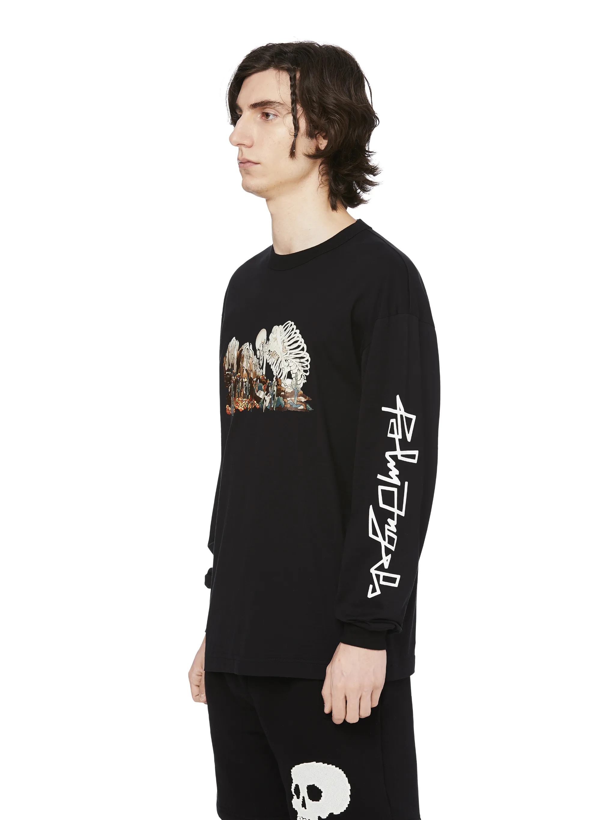 DESERT SKULL L/S T-SHIRT - Palm Angels 