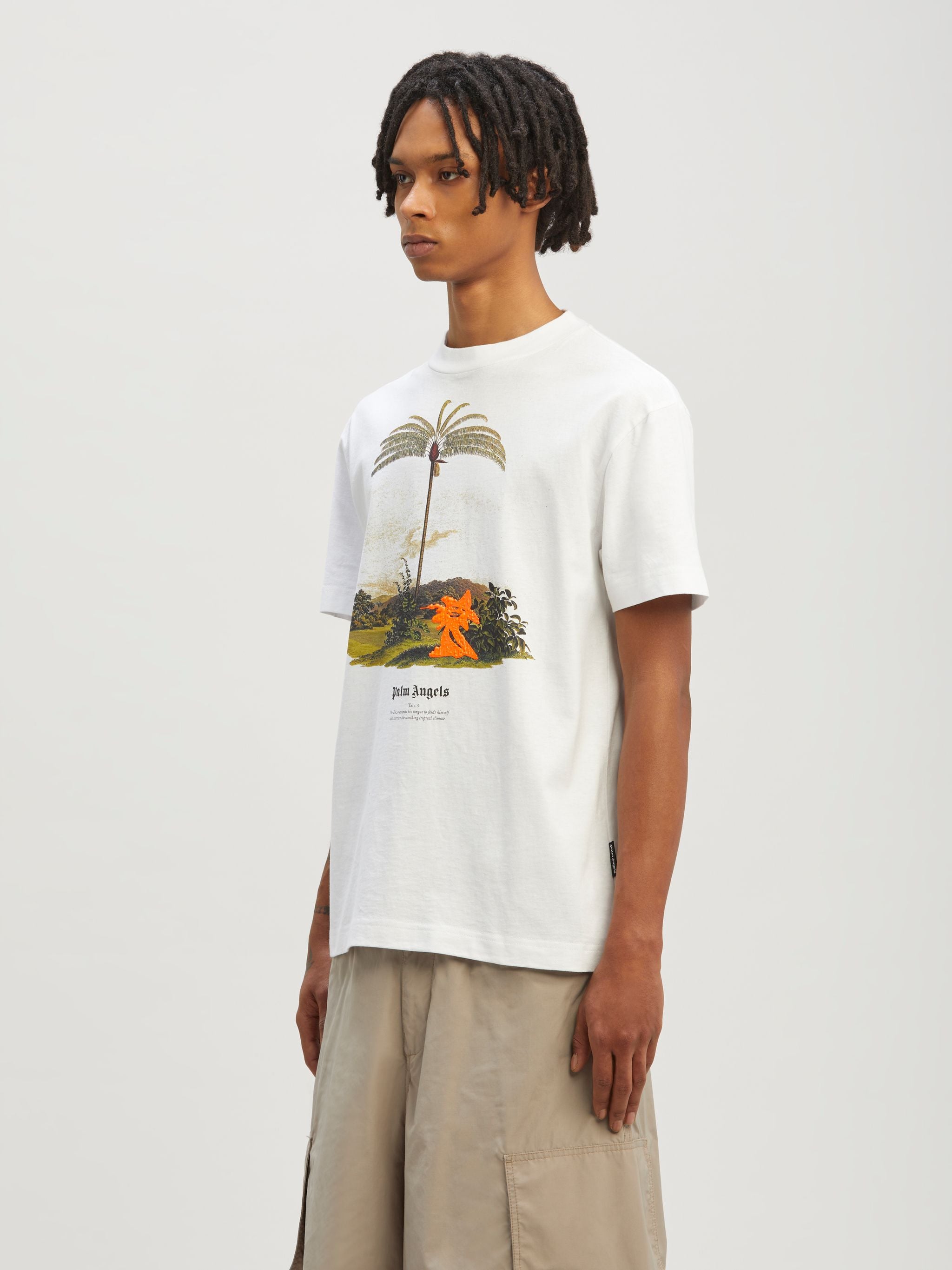 Enzo From The Tropics T-Shirt in white - Palm Angels® Official