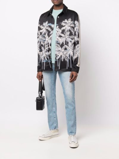 palm angels logo print jeans