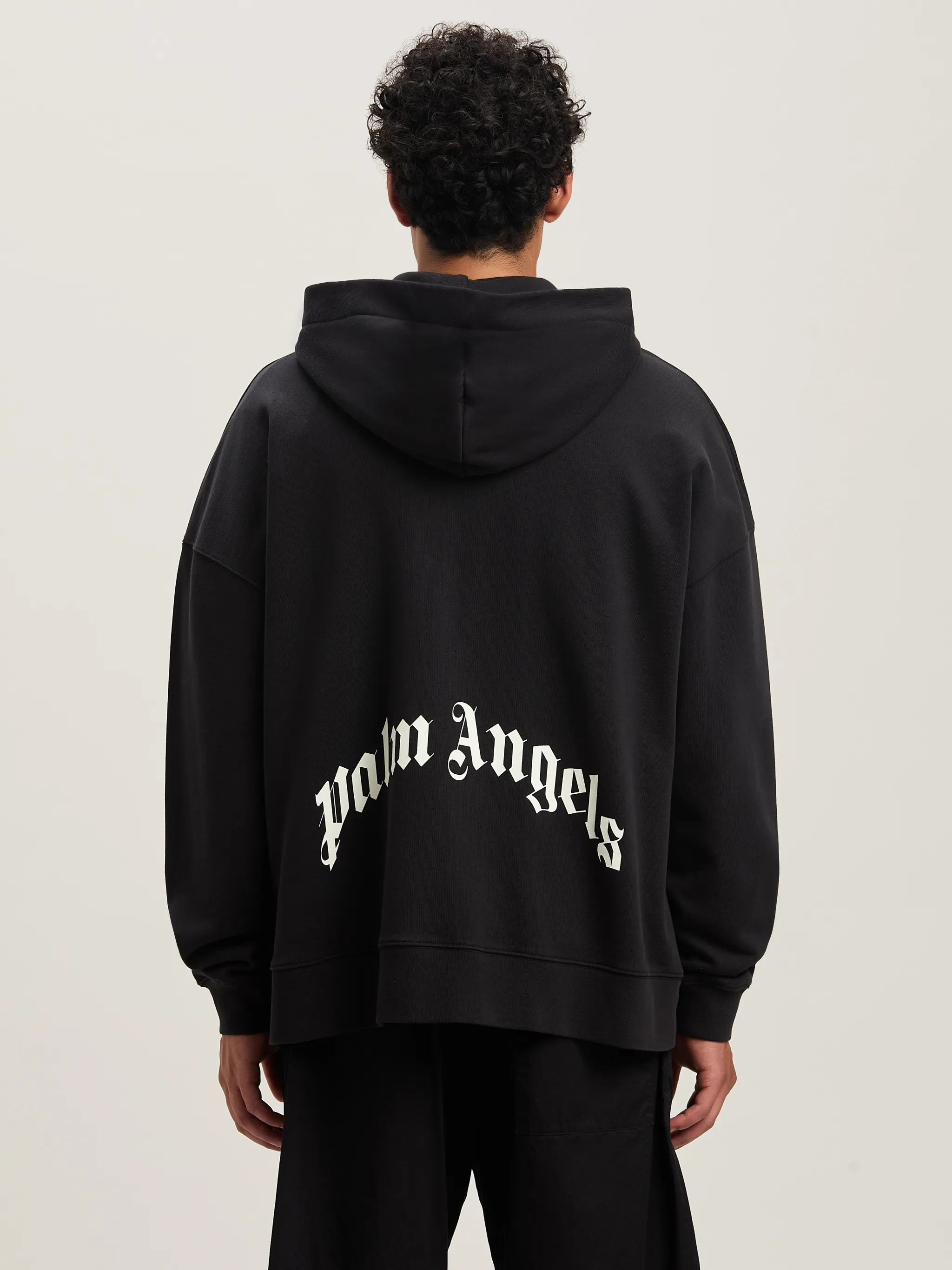 Felpa con cappuccio e zip con logo Curved - Sito ufficiale