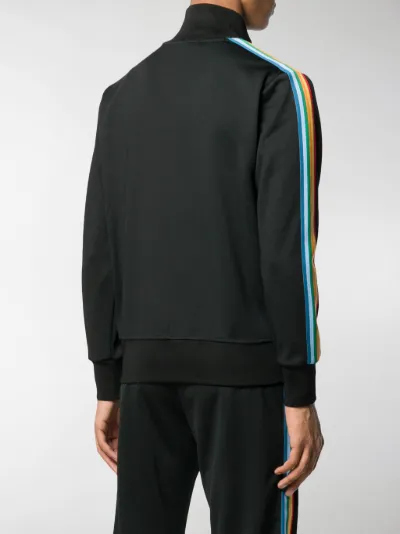 Palm Angels Felpa con dettaglio arcobaleno nero | MODES