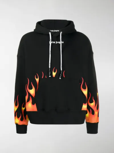palm angels fire hoodie