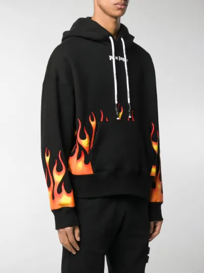 palm angels fire hoodie