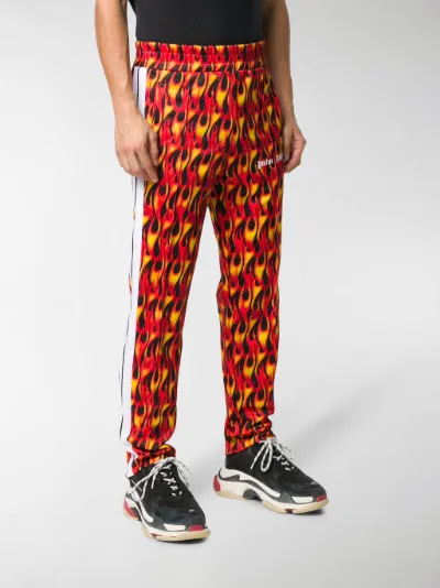 palm angels flame track pants