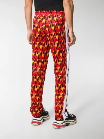 palm angels flame track pants