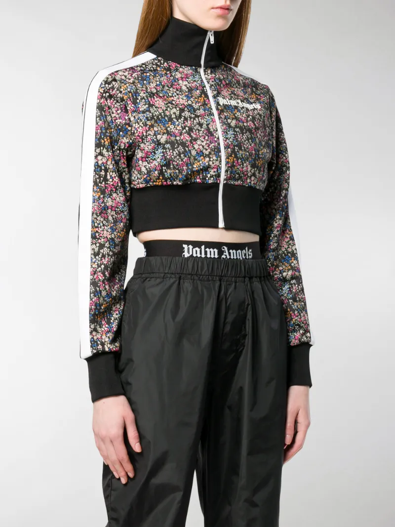 floral cropped jacket