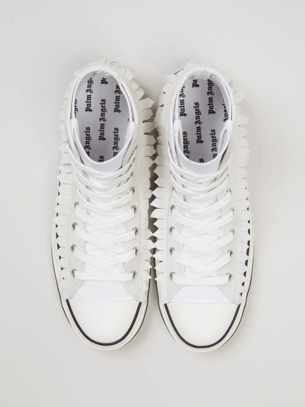 palm angels white logo vulcanized sneakers