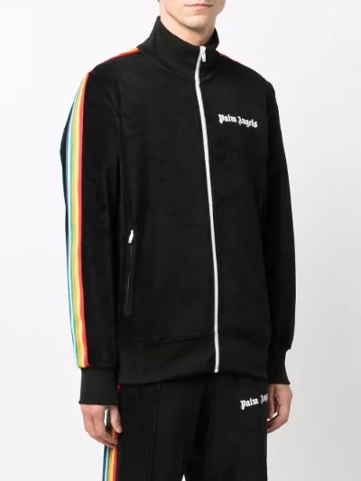 Palm Angels Giacca con dettagli a righe nero | MODES