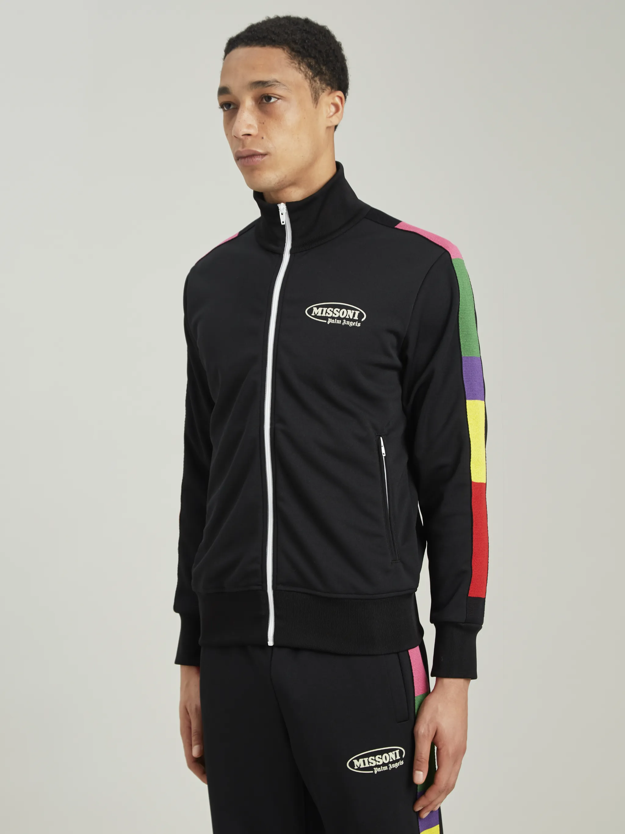 Nero Giacca sportiva x Missoni Farfetch Sport & Swimwear Abbigliamento sportivo Giacche sportive 