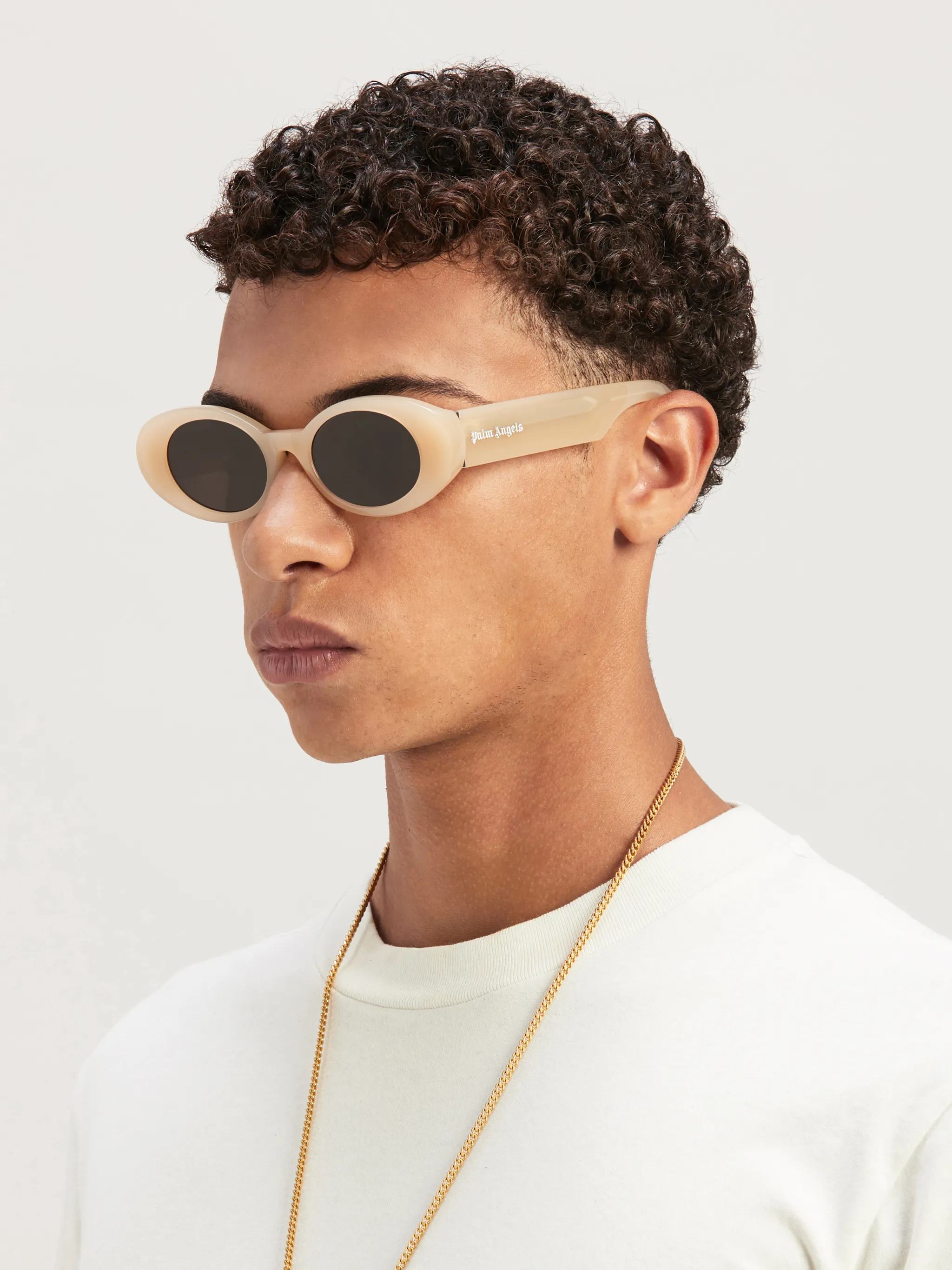 Gilroy Sunglasses in neutrals Palm Angels® Official
