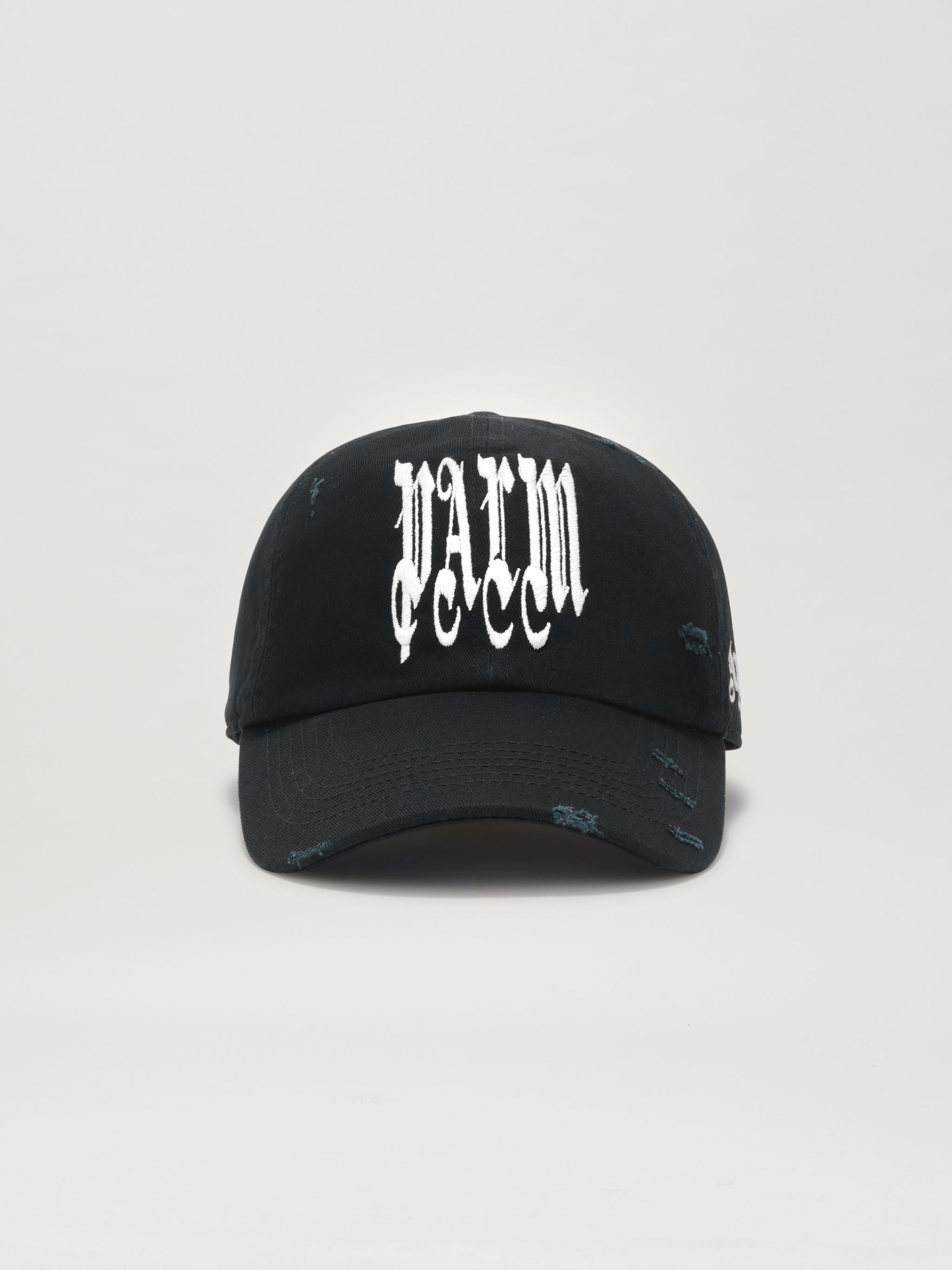 Gothic Logo Cap in black - Palm Angels® Official