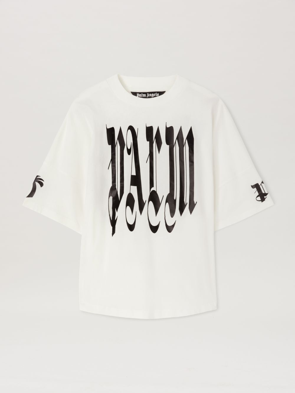 8 MONCLER PALM ANGELS T-SHIRT in white - Palm Angels® Official