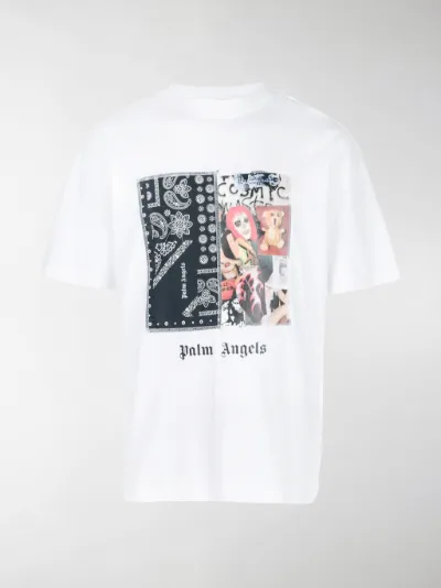Palm Angels graphic print T-shirt white 