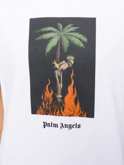 Palm Angels graphic print T-shirt white 
