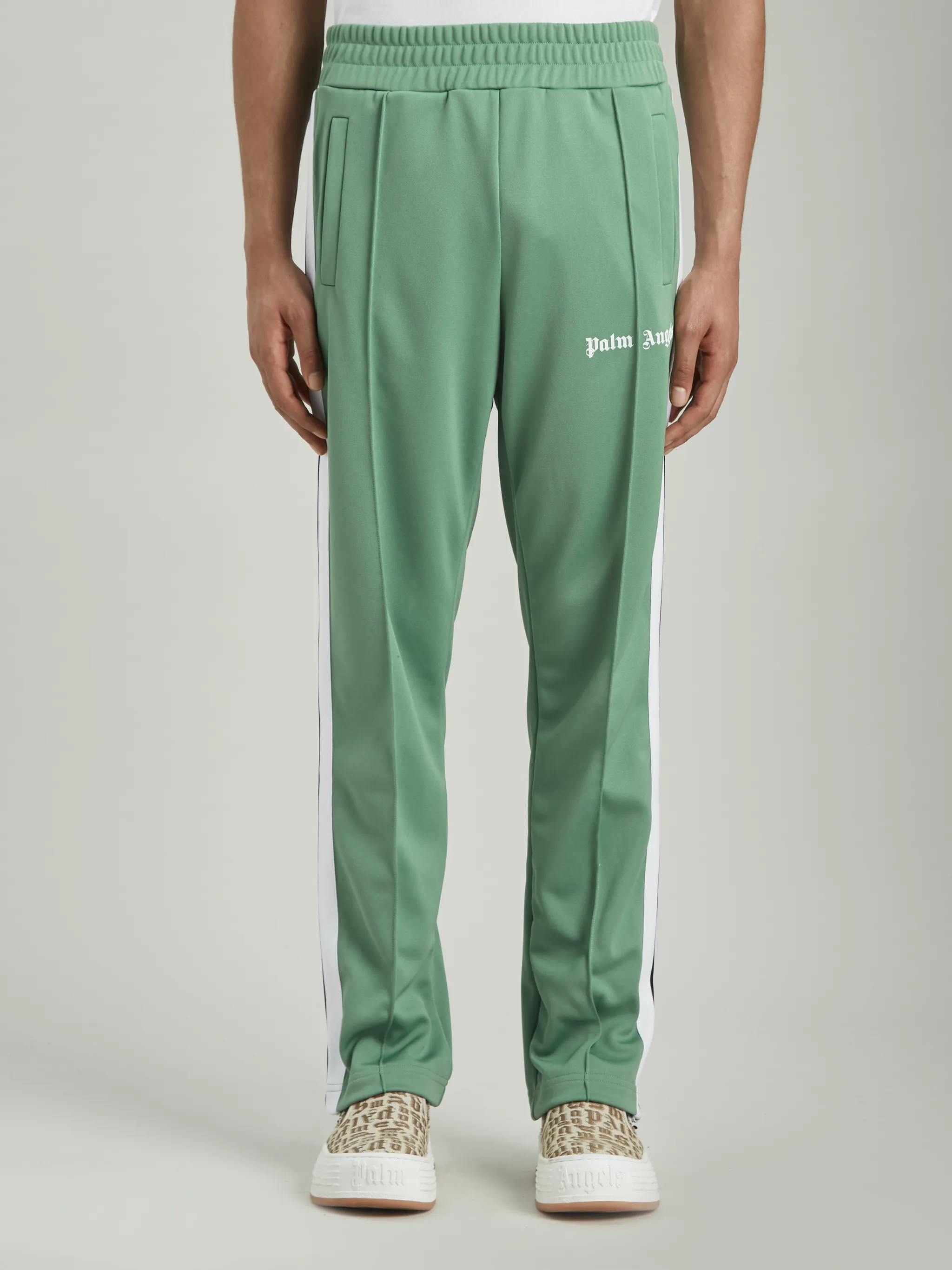 GREEN TRACK PANTS