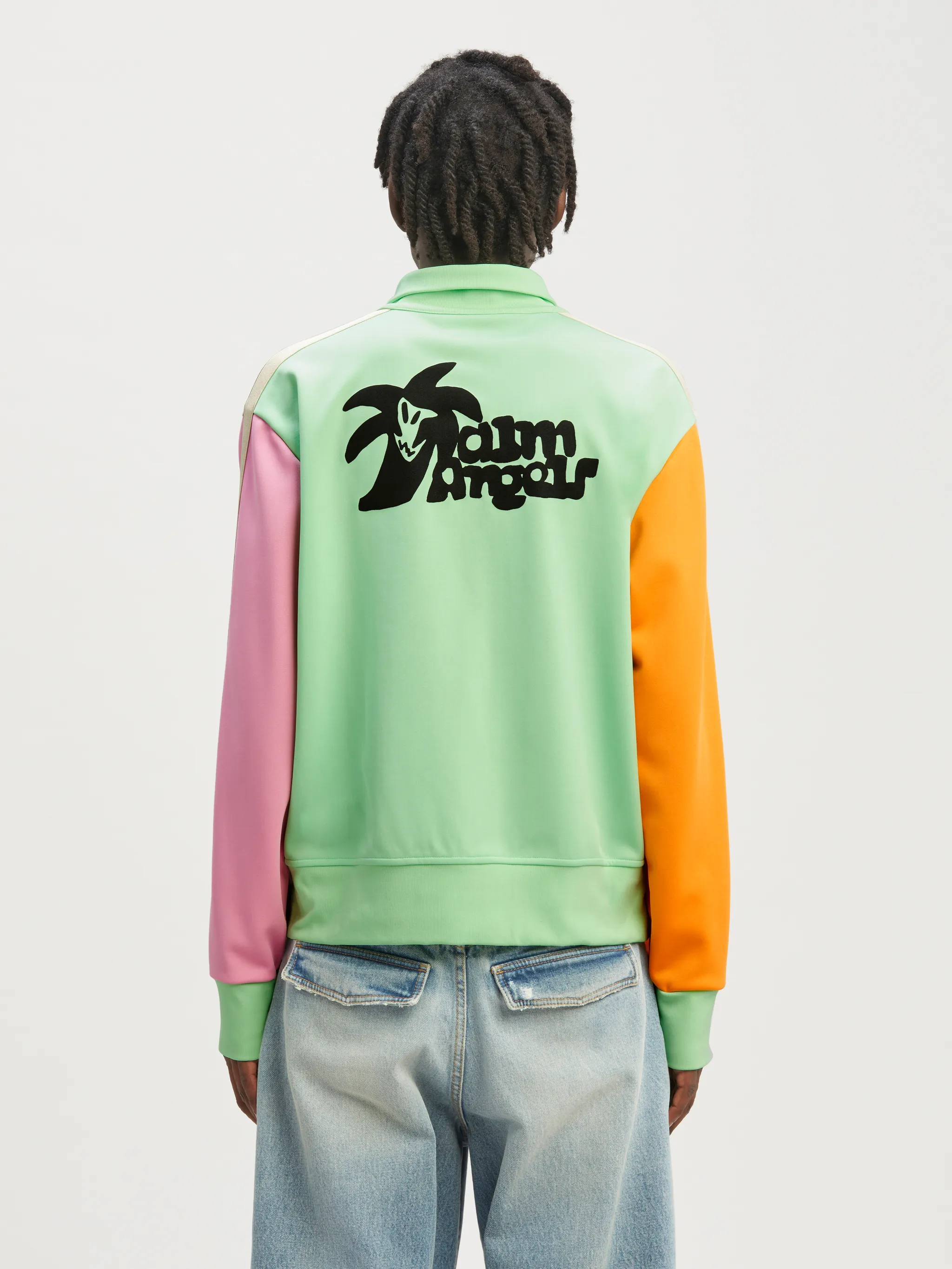 Hunter Colorblock Track Jacket in green - Palm Angels® Official