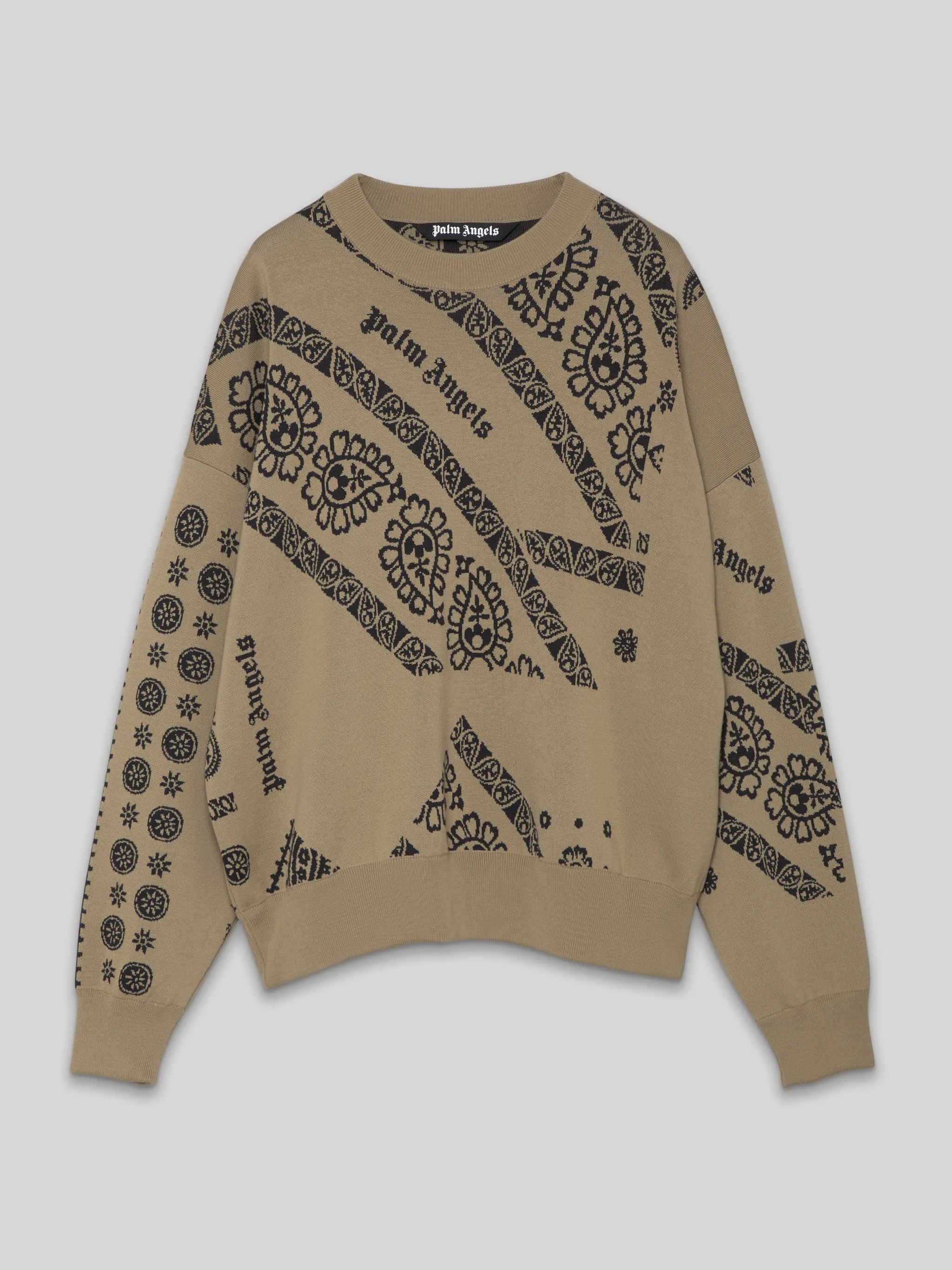 intarsia-knit paisley jumper - Palm 